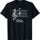 Cute Music Shh Quarter Rest and Fermata Note Musician T-Shirt