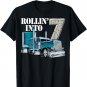 7th Birthday Gift Rollin Into 7 Big Rig Semi-Trailer Truck T-Shirt