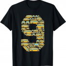 9 Year Old Toddler 9th Birthday School Bus Driver Theme T-Shirt