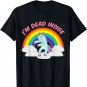 I'm Dead Inside Cute Unicorn Dabbing Rainbow Sarcastic T-Shirt