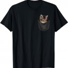Peeking Cat, Cute Cat in Pocket T-Shirt Kitten Tee Shirt T-Shirt