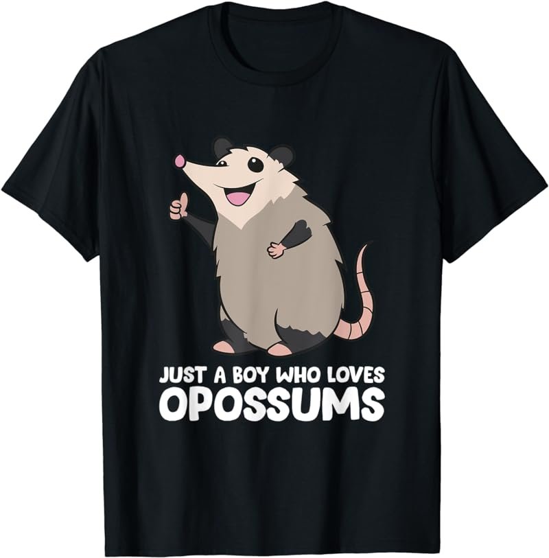 Opossum Boy Just a Boy Who Loves Opossums T-Shirt