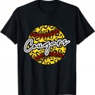 COUGARS Leopard Cheetah Softball Team Trendy Cute Womans Top T-Shirt