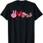 Peace Love Valentines Cute Valentine Graphic for Men Women T-Shirt
