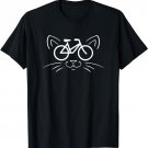 Bicycle Cat Funny Cat On A Bike Cute Biking For Cat Lovers T-Shirt