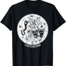 Cute Cat Distressed Bacteria Microbiology Science Funny T-Shirt