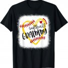 Personalized Softball Heart Tee Cute Grammy Women Softball T-Shirt