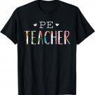 P.E. Teacher Cute Floral Design Physical Education Teacher T-Shirt