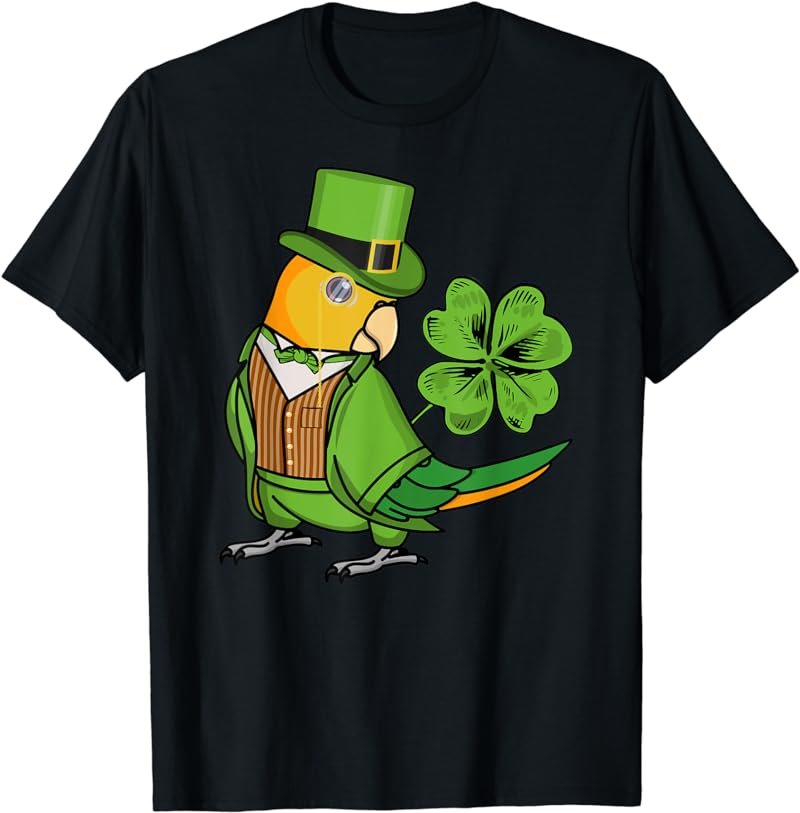 St. Patricks Day Parrot I White-bellied Caique T-Shirt