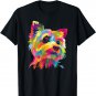 Colorful Pop Art Yorkshire Terrier Portrait Yorkie Lover T-Shirt