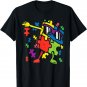 Dabbing Puzzle Boys Autism Awareness Dab Dance Kids Girls T-Shirt