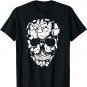 Chickens Farm Skeleton Halloween Farmer Chicken Skull T-Shirt
