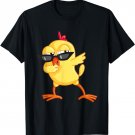 Chicken Farm Animal Boys Girls Toddler Kids Dabbing Chicken T-Shirt