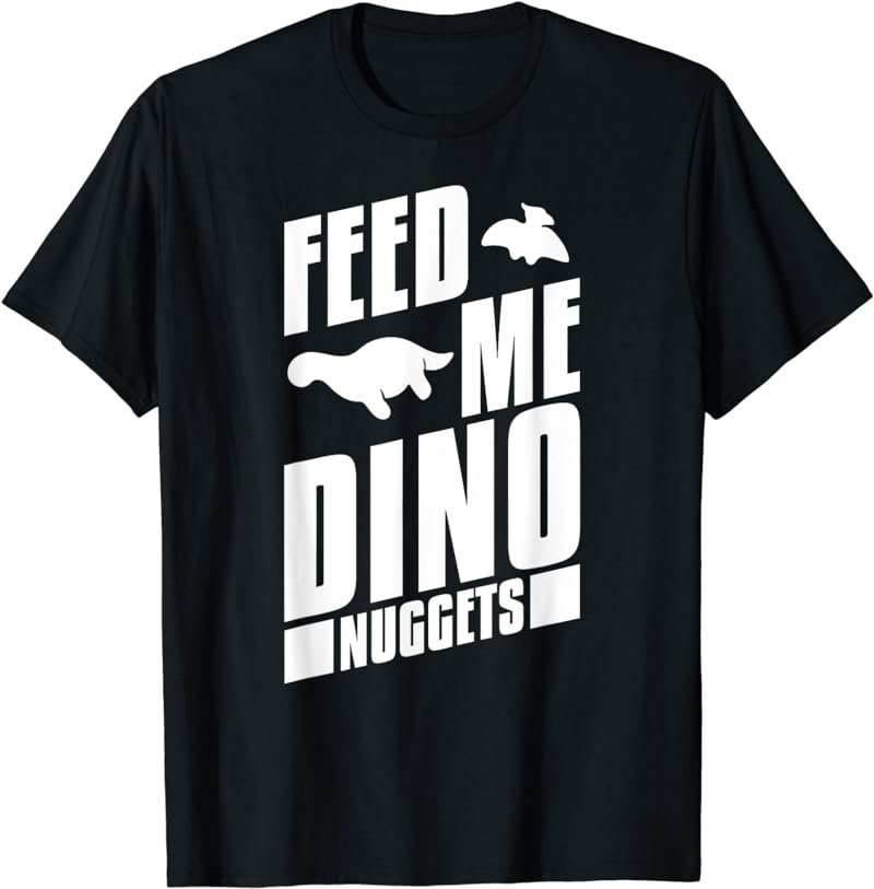 Dinosaur Nugs Veggie Funny T-Shirt