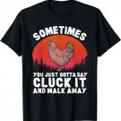 Funny Chicken Art For Men Women Chicken Lover Hen Farmer T-Shirt