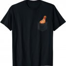 Pocket Baked Chicken Drumsticks On Chest, Chicken Leg T-Shirt