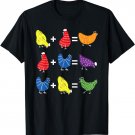 Chicken Themed Color Theory Educational Art Teacher Artist T-Shirt
