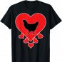 Vintage Chicken Lover Valentine's Day Chicken T-Shirt