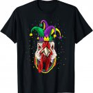 Mardi Gras Party Carnival Jester Chicken Lover Farm Animal T-Shirt