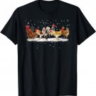 Chicken Christmas Lights Christmas Chicken Lover T-Shirt