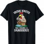 Funny Chicken Vintage Rooster Old Cranky Dangerous T-Shirt