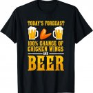 Funny Chicken Wing Lover Beer and Fast Food Love T-Shirt