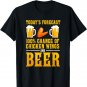 Funny Chicken Wing Lover Beer and Fast Food Love T-Shirt
