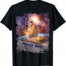 Chicken On Skateboard In Space T-Shirt