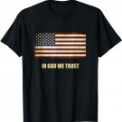 In God We Trust Patriotic T-Shirt American Flag 4th of July