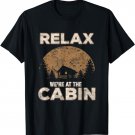 Vintage Cabin tshirt Relax we're at the cabin gift
