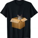 A Cat In A Box Hilarious Cat Lovers Tshirt Cat Moms T-Shirt