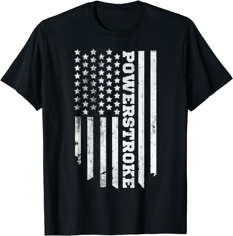 Power Stroke American Flag T-Shirt