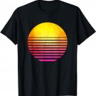 90s Vintage Outrun Sun Retro T-shirt