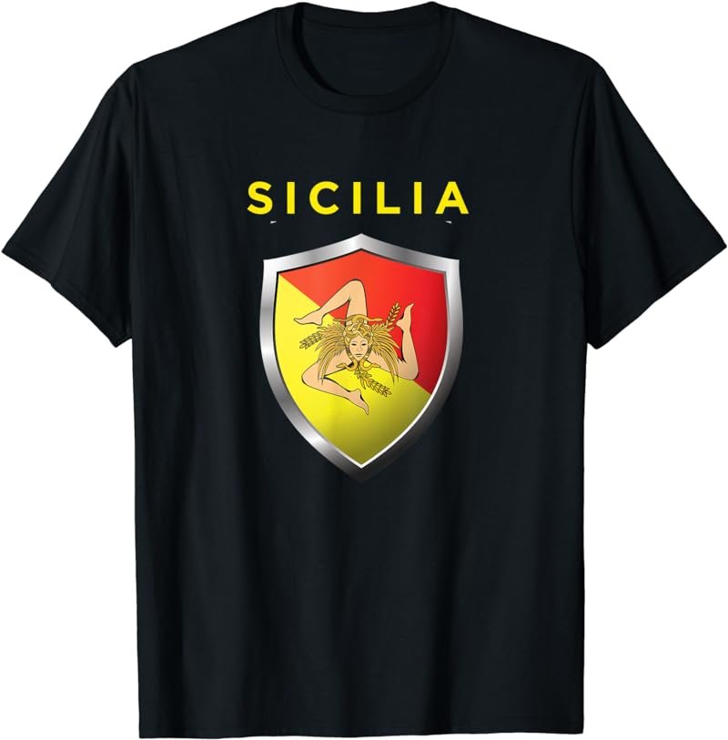 Sicilian Pride - Sicilian Flag Jersey Style T-Shirt