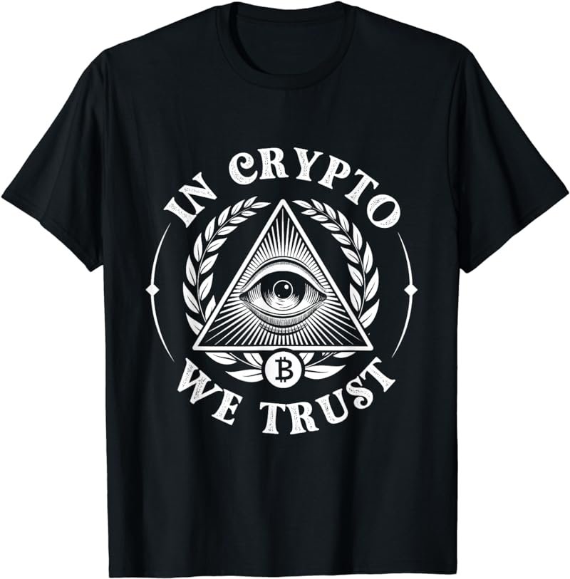 In Crypto We Trust - Cryptocurrency Blockchain BTC T-Shirt