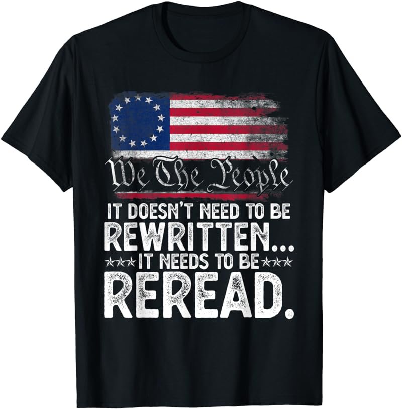 1776 We the People Betsy Ross 4th Of July American Flag 1776 T-Shirt