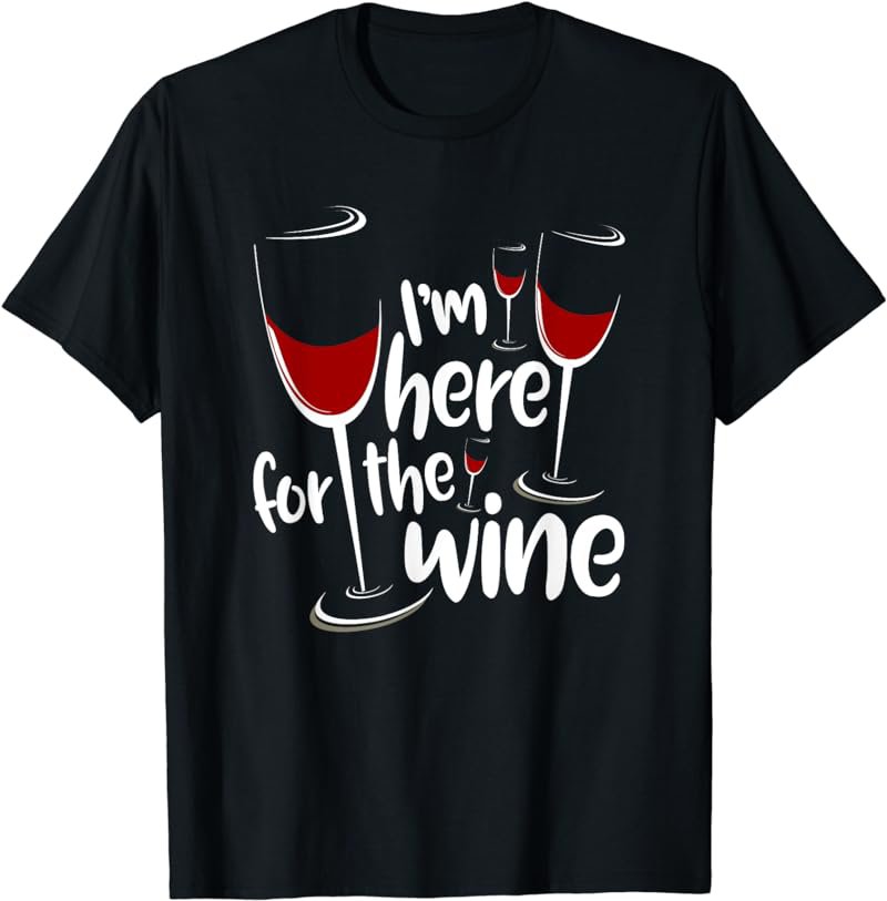 I'm Here For The Wine Funny Jewish Passover Holiday T Shirt