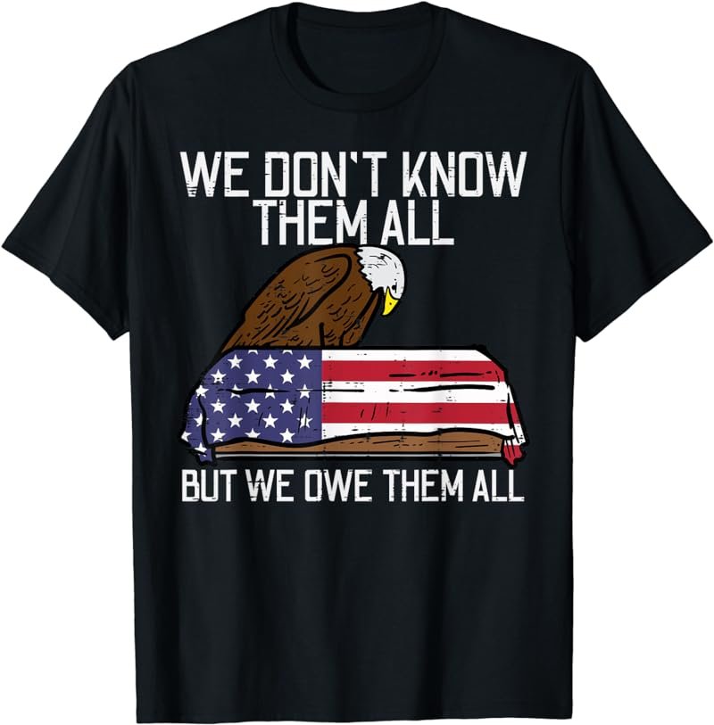 Memorial Day We Dont Know Them All US Flag Men Women Kids T-Shirt