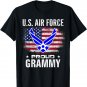 U.S Air Force Proud Grammy With American Flag Gift Veteran T-Shirt