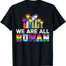 LGBT Gay Flag Ally We to are All Human Pride Month Oversized T-Shirt