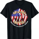 We Will Never Forget 9-11-01 Bravery Sacrifice Honor T-Shirt