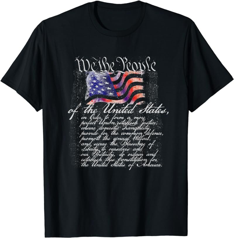 We The People U.S. Constitution Patriotic T-Shirt