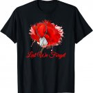 Lest We Forget Red Poppy Flower Veterans Memorial Day Retro T-Shirt