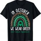 In October We Wear Green Liver Cancer Awareness Month T-Shirt