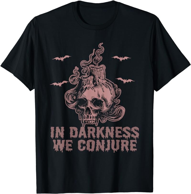 Halloween Gothic Skeleton Roses Death Grave Aesthetic Dark T-Shirt