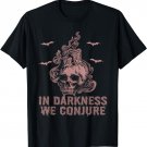 Halloween Gothic Skeleton Roses Death Grave Aesthetic Dark T-Shirt