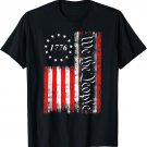 Vintage American Flag 1776, We The People Patriotic July 4th T-Shirt