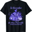November we wear periwinkle pumpkin stomach cancer awareness T-Shirt