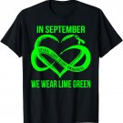 In September We Wear Lime Green Spinal Cord Injury Awareness T-Shirt