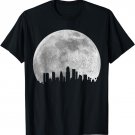 Los Angeles California LA Skyline Moon Pride Vintage T-Shirt